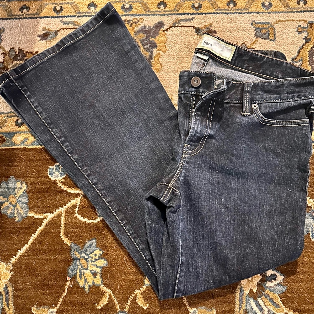 LOFT Blue Flare Jeans - Picture 2 of 7